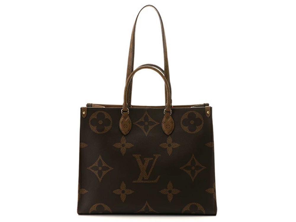 LOUIS VUITTON Bag Tote On The Go Monogram Giant Reverse
